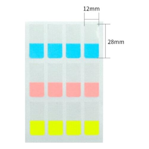 Deli 25905 3 Color Index Labels / Instructions / Classified Notes / N Times 12*28mm