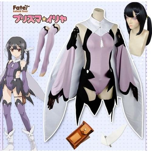Fate/kaleid liner PRISMA Illya rei Miyu Edelfelt/Sakatsuki Dress Cosplay Costume Halloween Carnival Suit cosplay wigs