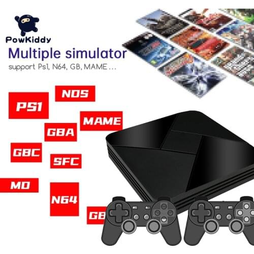 POWKIDDY Game Box G5 S905L WiFi 4K HD Super Console X 50+ Emulator 40000+ Games Retro TV Box Video Game Player For PS1/N64/DC
