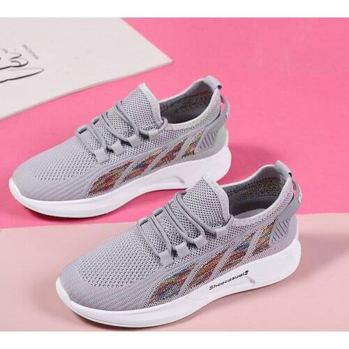 Women sneakers shoes leisure outdoor sports trend comfortable mesh breathable fashion all-match running non-slip vulcanized shoe
