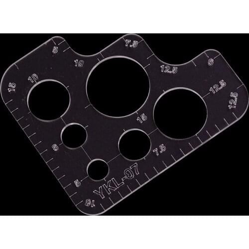 Pattern Drawing Ruler Acrylic Rounded Ruler Supply Tool Full R Rules DIY Size Template For Handmade Leather Style