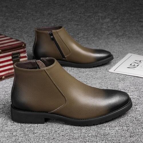 Rain Boots Man Chelsea Boots Male Ankle Boots Men Casual Boots Men Rubber Rain Shoes Waterproof Best-selling Style British Style