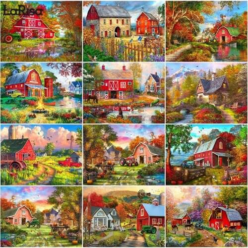 Manor Homeland 5D DIY Diamond Painting Diamond Mosaic Embroidery House Full Square Round Diamond Painting Landscape Art Pictures