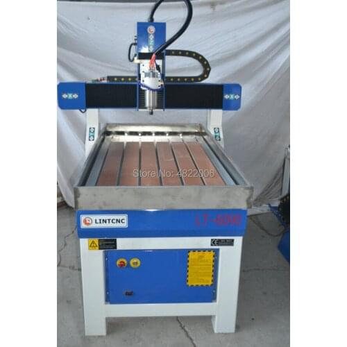Low price 6090 aluminum cutting router cnc milling machine with water tank