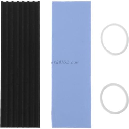 New Pure Aluminum Cooling Heatsink Thermal Pad For N80 NVME M.2 NGFF 2280 PCI-E SSD