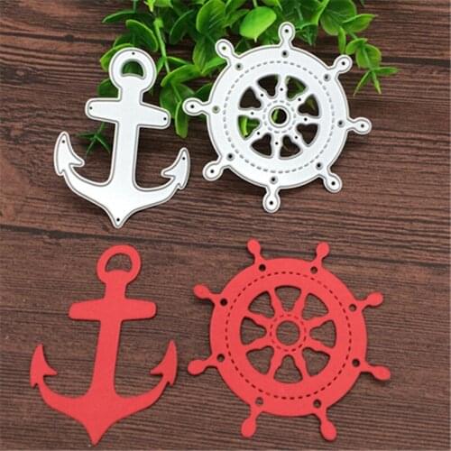 Sailing Anchor ship Metal Cutting dies Stencil Scrapbooking Photo Album Card Paper Embossing Craft DIY