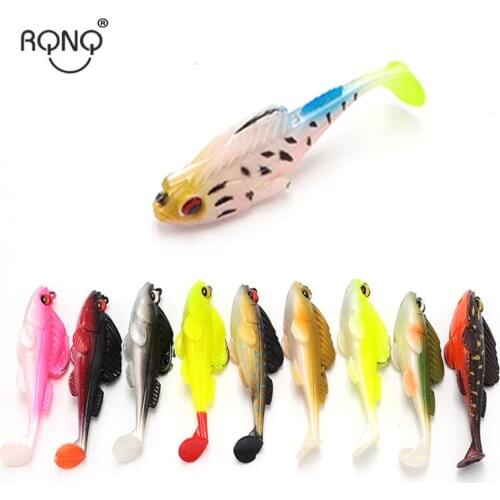 RQNQ Luria bait artificial soft bait diving fish shape lifelike anti hanging Luria bait built-in hook