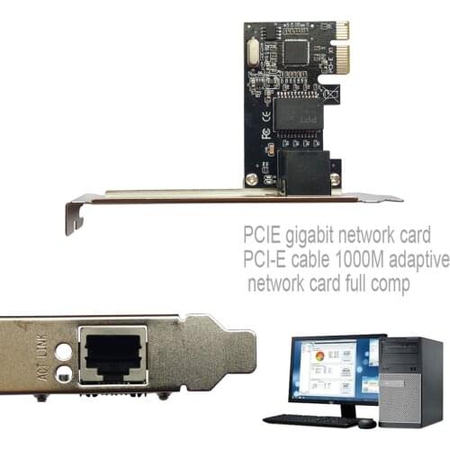 NEW 10/100/1000Mbps Gigabit Ethernet PCI Express Network Card PCIe RJ45 LAN Network Adapter for Desktop Computer PC Driver Free