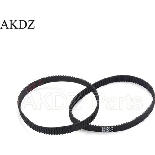 S2M Synchronous Timing belt Pitch length 204 width 6mm/9mm Teeth 102 Rubber closed S2M timing belt