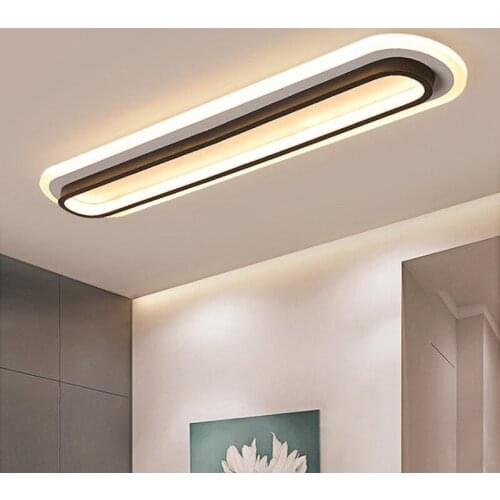 Modern Nordic AC85-265V Led Ceiling Lights White black color surface mounted Ceiling Lamp For Living Room Bedroom Study Room