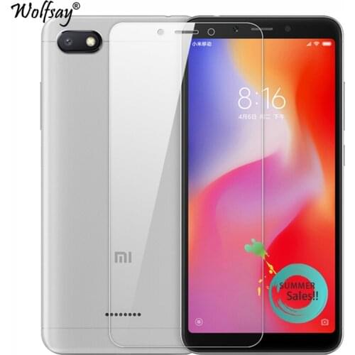 2PCS Glass For Xiaomi Redmi 6 Screen Protector Tempered Glass For Xiaomi Redmi 6 Glass Protective Phone Film For Xiaomi Redmi 6