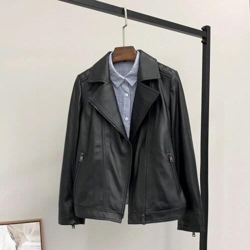 Ladies Jackets and Coats 100% Genuine Leather Jacket Women Female Natural Sheepskin Leather Coat Chaqueta Mujer B903 Zjt8