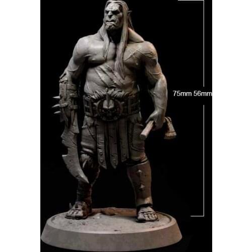 1/24 75mm 1/32 56mm Resin Model ORC Warrior Figure Unpainted RW-147