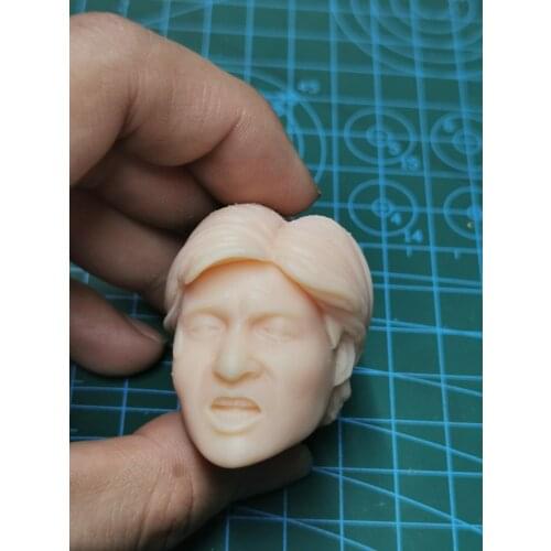 1/6 Scale Jacky Cheung Male Unpainted Head Model for Toys Gifts Collections DIY