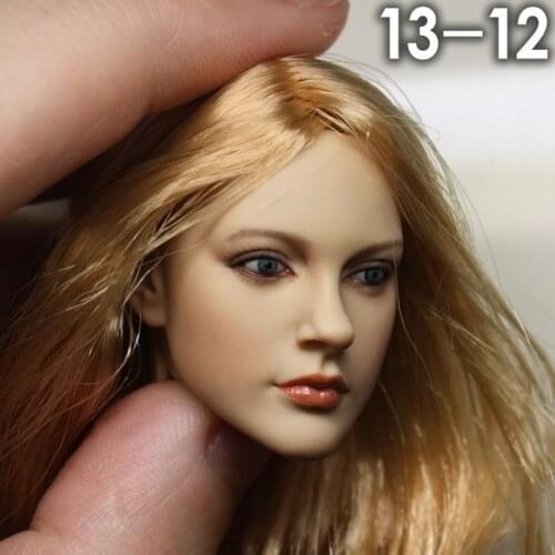 1/6 Scale Avril Lavigne Head Sculpt with Blond Hair for 12 Inches Women Action Figures Bodies Gifts Collections