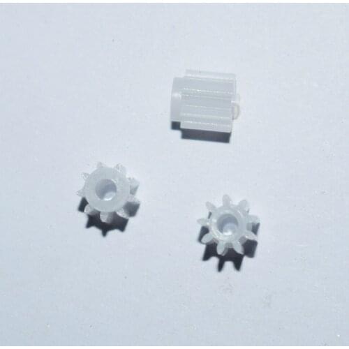 10/100pcs 9teeth/2mm hole/OD 5.5/0.5M/plastic motor gear/rc car/DIY toys accessories/technology model parts/baby toys/92Aj