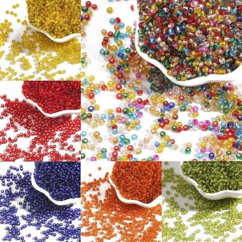 150-1000pcs 2/3/4mm 20 Colors Crystal Beads Czech Glass Seed Beads Round Hole Spacer Beads For DIY Jewelry Making