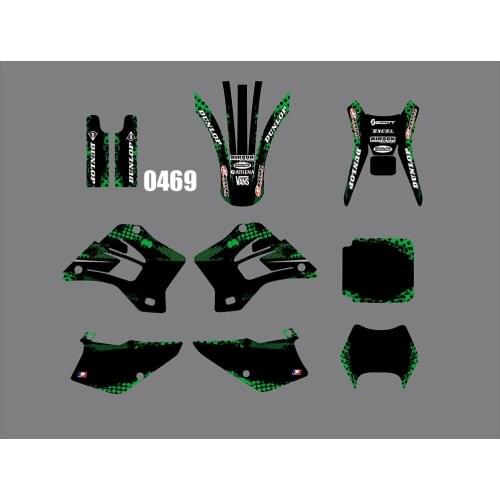 3M 0469 Motorcycle Team Graphic & Backgrounds Decal Stiker Kits for Kawasaki KXD200 KXD220 1995-2008