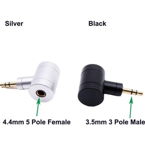 4.4mm Balanced Female To 3.5mm TRS Male T Shape Converter Headphone Earphone Adapter For Sony PHA-2A TA-ZH1ES LN007086