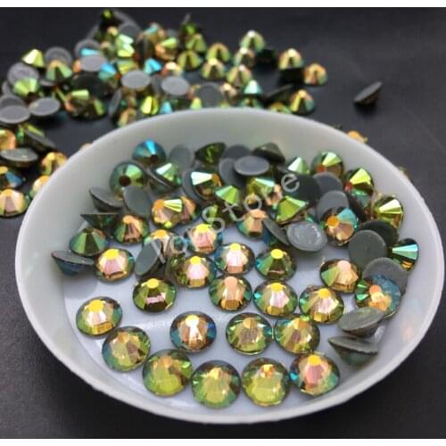 AAAAA Top Quality SS3~SS30 Ghost Light Color Hot Fix Stone Flatback Iron On Hotfix Strass Rhinestone for Dress Making
