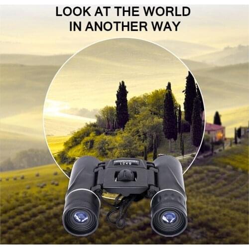 High Power Binoculars 8x21 Profession Zoom Telescope Night Vision Outdoor Camping Hunting Travel Equipment Outdoor Accessories