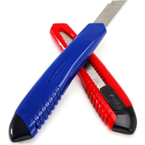 Large Utility Knife Portable Hand Knives Paper Cutter Students Stationery Office Supplies Retractable Razor Blade DIY Art Knife