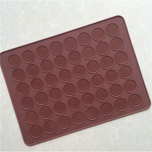 48 Hole Cake Mold Silicone Baking Mat Large Double Sided Macaron Macaroon Dessert DIY Mold Sheet B88