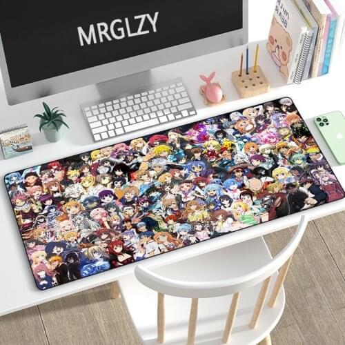 MRGLZY Anime Characters Mouse Pad Large XXL Sexy Girl DeskMat Carpet Rugs Computer Gamer Gaming Peripheral Accessories MousePad