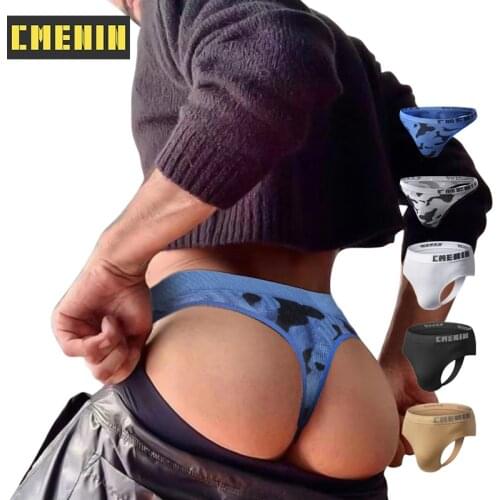 Brand Fashion Hot Elastic Popular Underwear Breathable Cotton Sexy Gay Spandex Cueca Hombre Men Underwear Jockstrap Men BS103