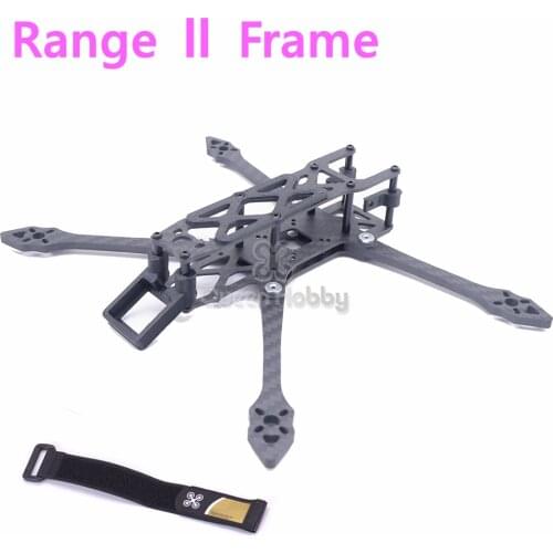 Range II LR4 FPV Frame Kit 4'' 185mm Quadcopter Frame 4mm Arm Kit with 3D Printing Mounting Seat 3K Carbon Fiber RC Drone