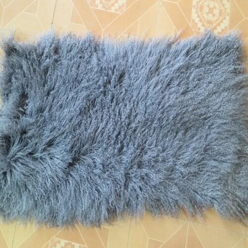 Genuin Mongolian Fur Rug Real Fur Plate Tibetan Sheepskin Carpet Rugs and Carpets For Living Room Decorative Doll Wig Accessory