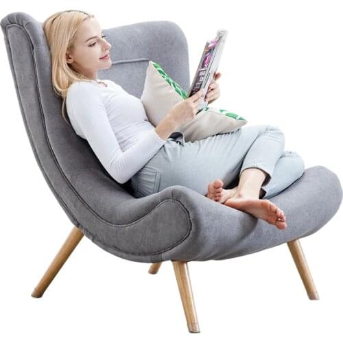 New Living Room Fabric Snail Chair Single Sofa Modern Simple Leisure Tiger Chair Bedroom Balcony Lazy Sofa Chair