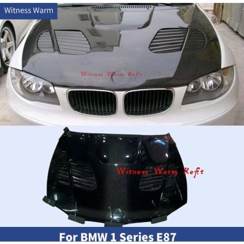 Carbon Fiber/FRP Front Bonnet Hoods Fit For 2004-2011 1 series E87 Car-styling engine Covers