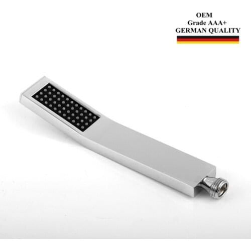 Hand Held Shower Head High Pressure Square Brass Chrome Plated Water Saving Copper Handheld Spraye OEM Grade AAA
