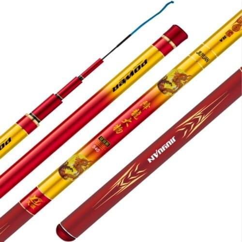 3.6m -10.0m Fishing Rod High Carbon Fiber Sturgeon Rod Hand Pole Ultra-light Super-hard Spinning Canne De Pesca Fishing Gear