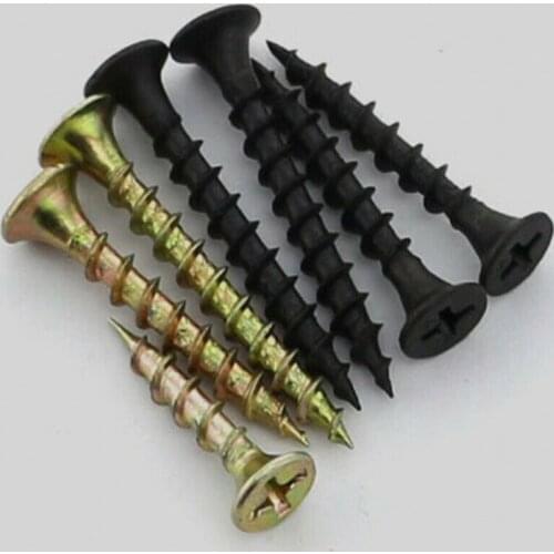 M4 Phillips Countersunk Self Tapping Screws Flat Head Cross Drywall Nail KA Hardened Fast Coarse Thread Wood Bolts Zinc Plated
