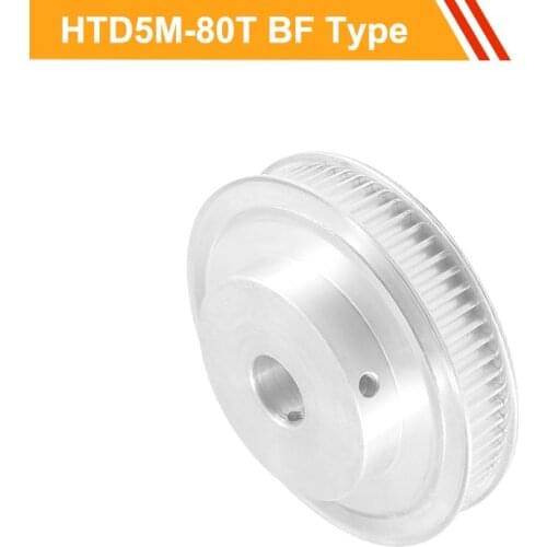 5M 80T Timing Belt Pulley HTD5M Type Toothed Pulley Wheel 16mm/21mm Belt Width 12/14/15/16/19/20/25mm Bore CNC Belt Pulley