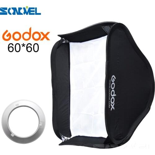 Godox 60 x 60cm 24"x24"Collapsible Flash Softbox Diffuser Bowens Mount for Godox AD600B AD600BM 60*60cm