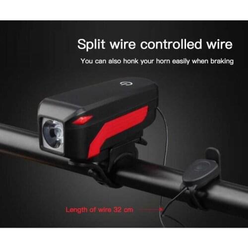 Bicycle Front Lights Sounds Bicycles Bell Police Car MTB Light Electronic Horn Siren For Bike Scooter Cycling Lamp Accessories