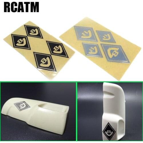 Air Intake Diamond V8 Sticker Decoration for 1/14 Tamiya RC Truck Trailer Tipper Scania DIY Parts