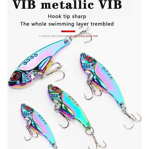 1Pcs Rotating Metal VIB vibration Bait Spinner Spoon Fishing Lures 3g 7g 10g Jigs Trout Winter Fishing Hard Baits Tackle Pesca