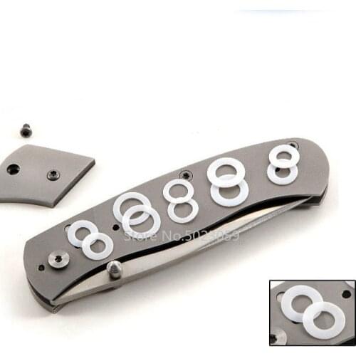 10pcs Nylon Washers for DIY Folding Knife Screws Folding Knife Accessories Tools