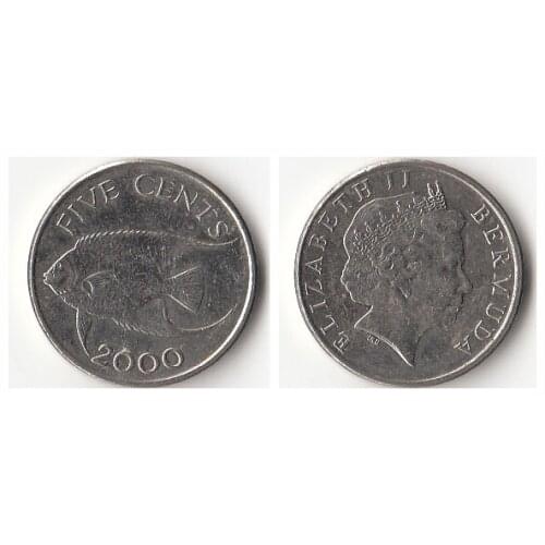 Bermuda 5 Cents America Coins Original Rare Coin Commemorative Edition 100% Real