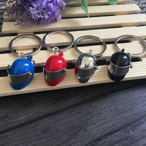 Hot Sale High Quality Motorbike Key Chain Auto Keyring Helmet Helmet Model Personality Motorcycle Keychain for Gift Dropshipping