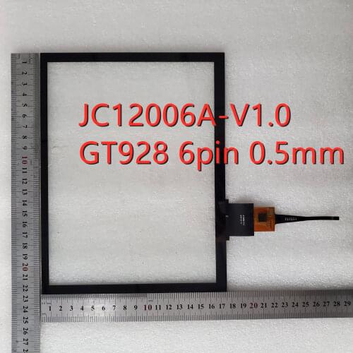 Black touch screen P/N JC12006A-V1.0 Car GPS navigation radio touch screen panel repair and replacement parts