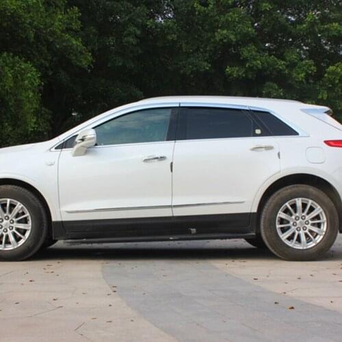 Side Window Deflector For Cadillac SRX Chrome /Acrylic Sun Rain Deflector Weather Shield Car Accessories 2010-2015