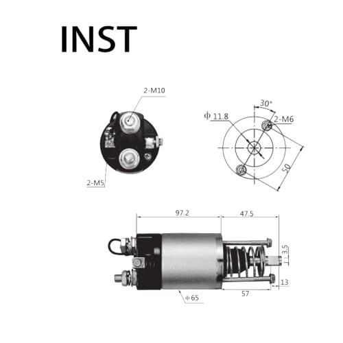 ELECTROMAGNETIC SWTICH SOLENOID FOR 24V 5.5KW 28150-1452 1350-079-0109 2713 281001443 STH8816WD STK3213WD STK4344WD