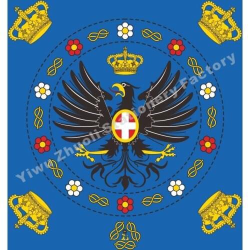Italy Royal standard 1880 Flag 120X120cm (4x4FT) 120g 100D Polyester Double Stitched High Quality Banner Free Shipping