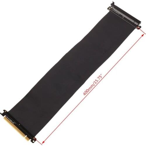 High Speed PC Graphics Cards PCI Express 3.0 16x Flexible Connector Cable Riser Card Extension Port Adapter for GPU with antijam