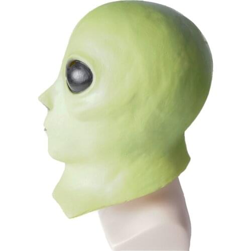 UFO Alien Cosplay Headgear Science Fiction Film Funny Latex Mask For Adults Halloween Carnival Costume Performance